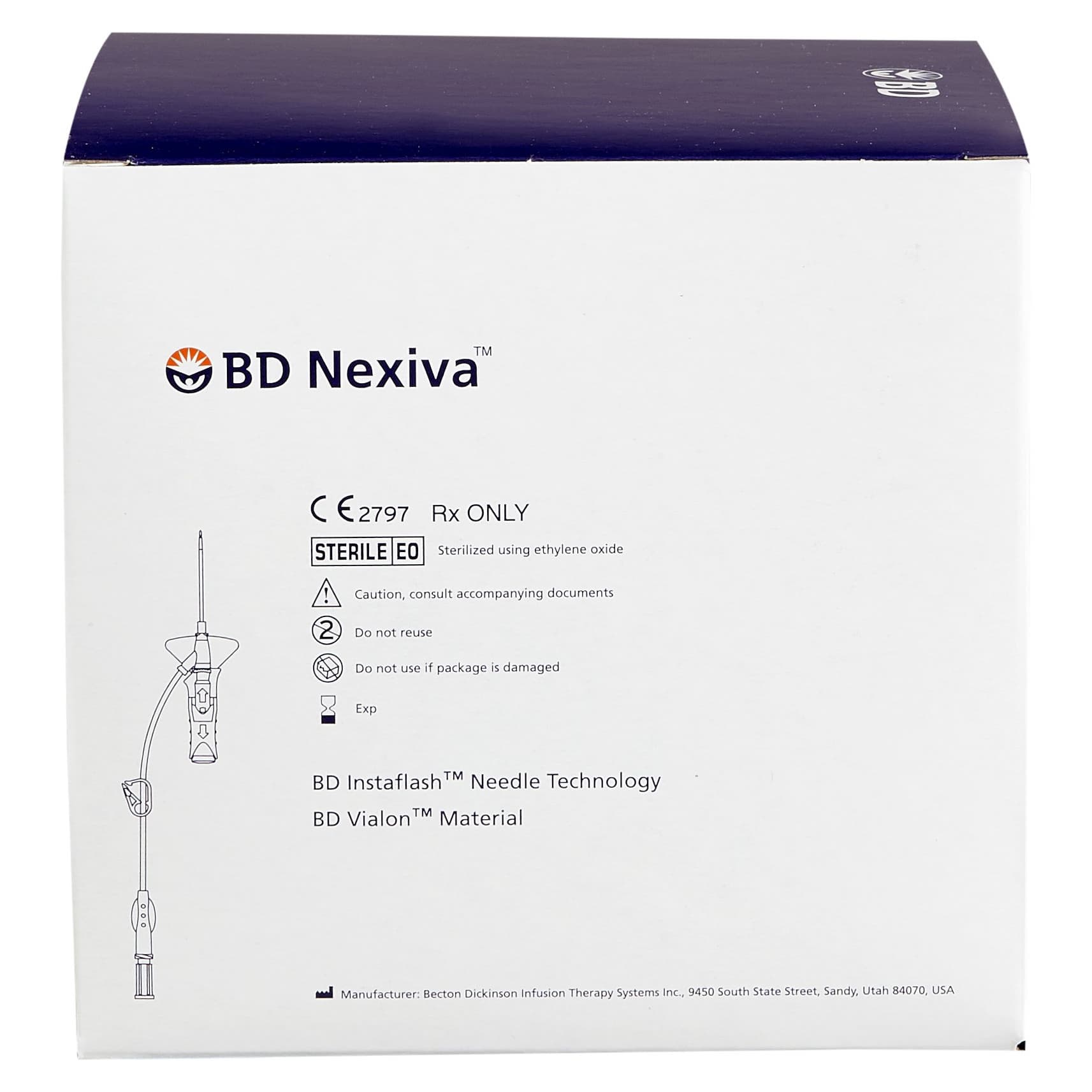 BD Nexiva Closed IV Blue Catheter System - Image 2