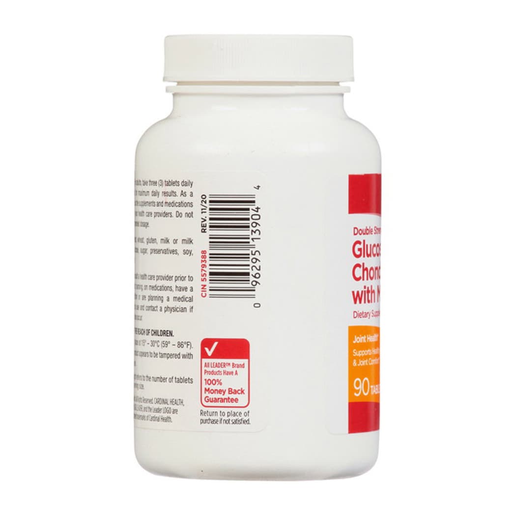 Leader Double Strength Glucosamine Chondroitin With MSM Tablets - Bottle of 90 - Image 2