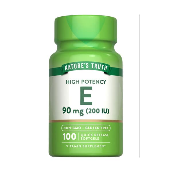 Nature's Truth High Potency E Softgels, 200 IU - Image 1