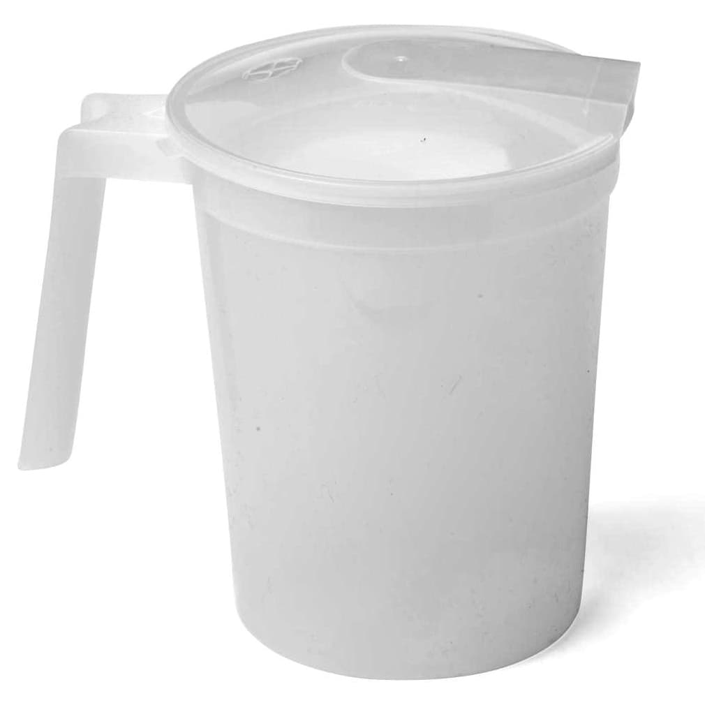 Medline Noninsulated Plastic Pitchers with Handle Lid, 32oz - Image 4