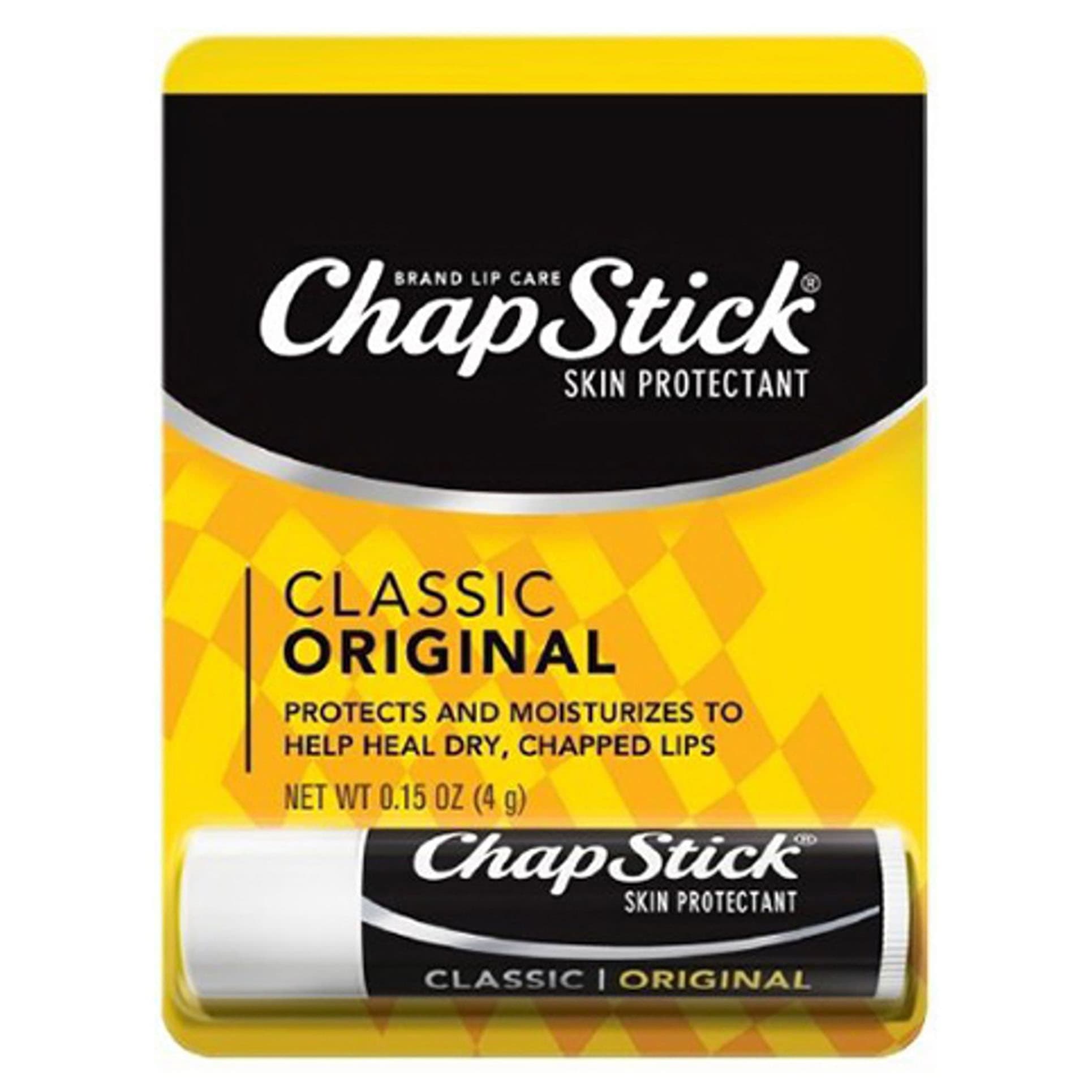Chapstick Classic Original Lip Balm, 0.15 oz. - Carton of 12 - Image 1
