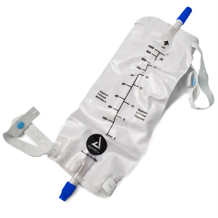 Dynarex Urinary Leg Bag, 1000 mL - Each - Image 1