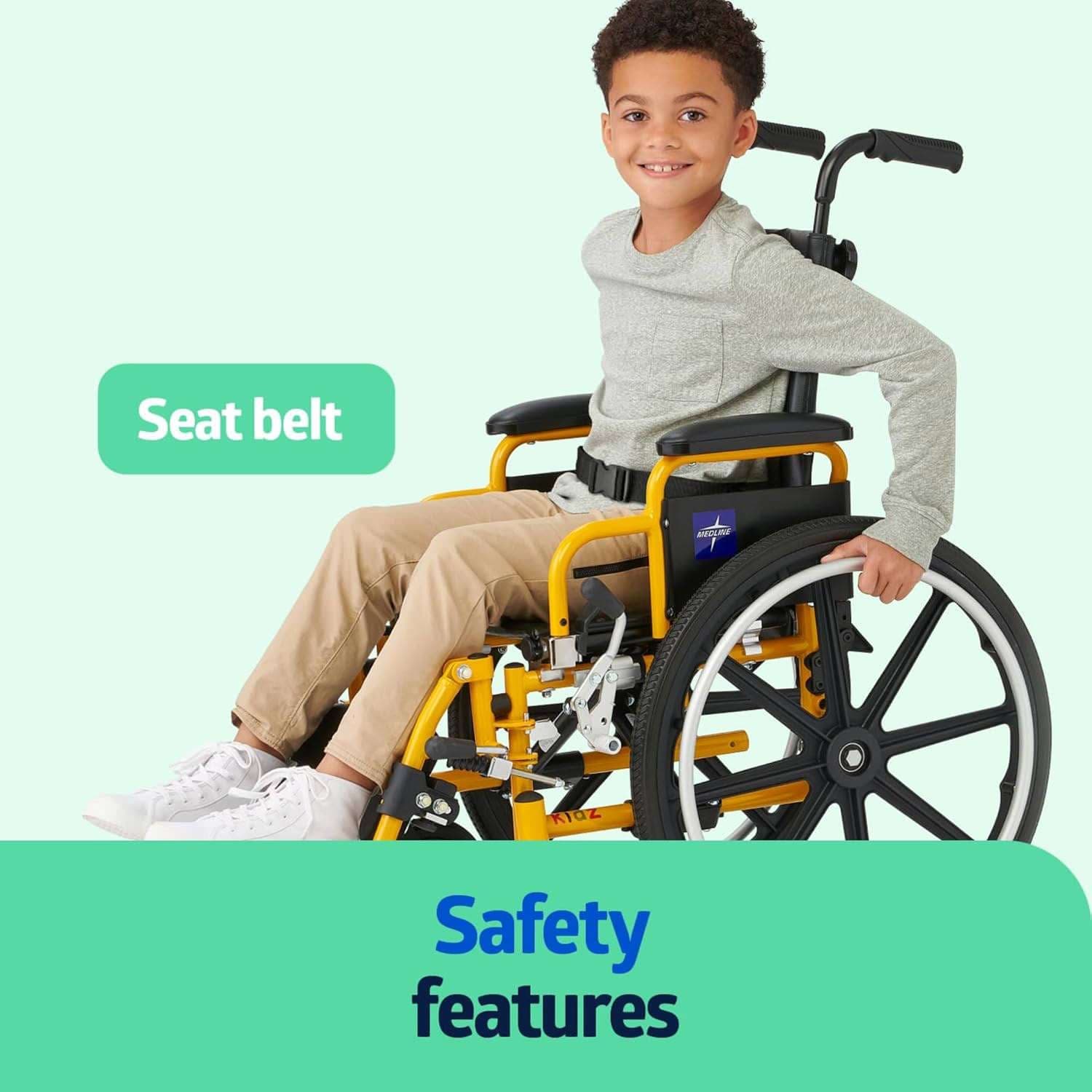 Medline Kidz Pediatric Wheelchair - Image 5