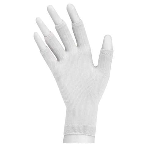 Juzo Soft Seamless Compression Glove, 20-30 mmHg, Left Hand, White, Small - Image 1