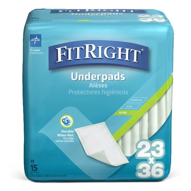 Medline FitRight Fluff Underpads - Image 1