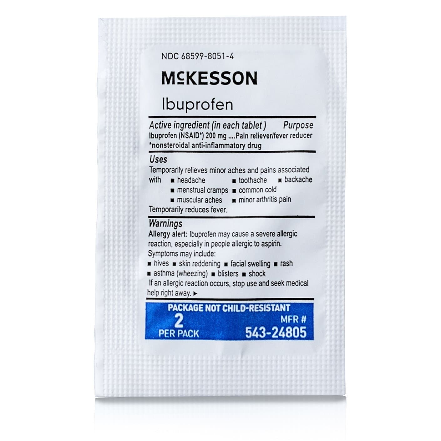 McKesson Ibuprofen Pain Relief Tablets, 200 mg - Image 2