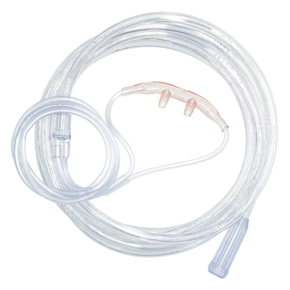 Roscoe Adult Curved Soft Nasal Cannula with 7-foot tubing - Image 1