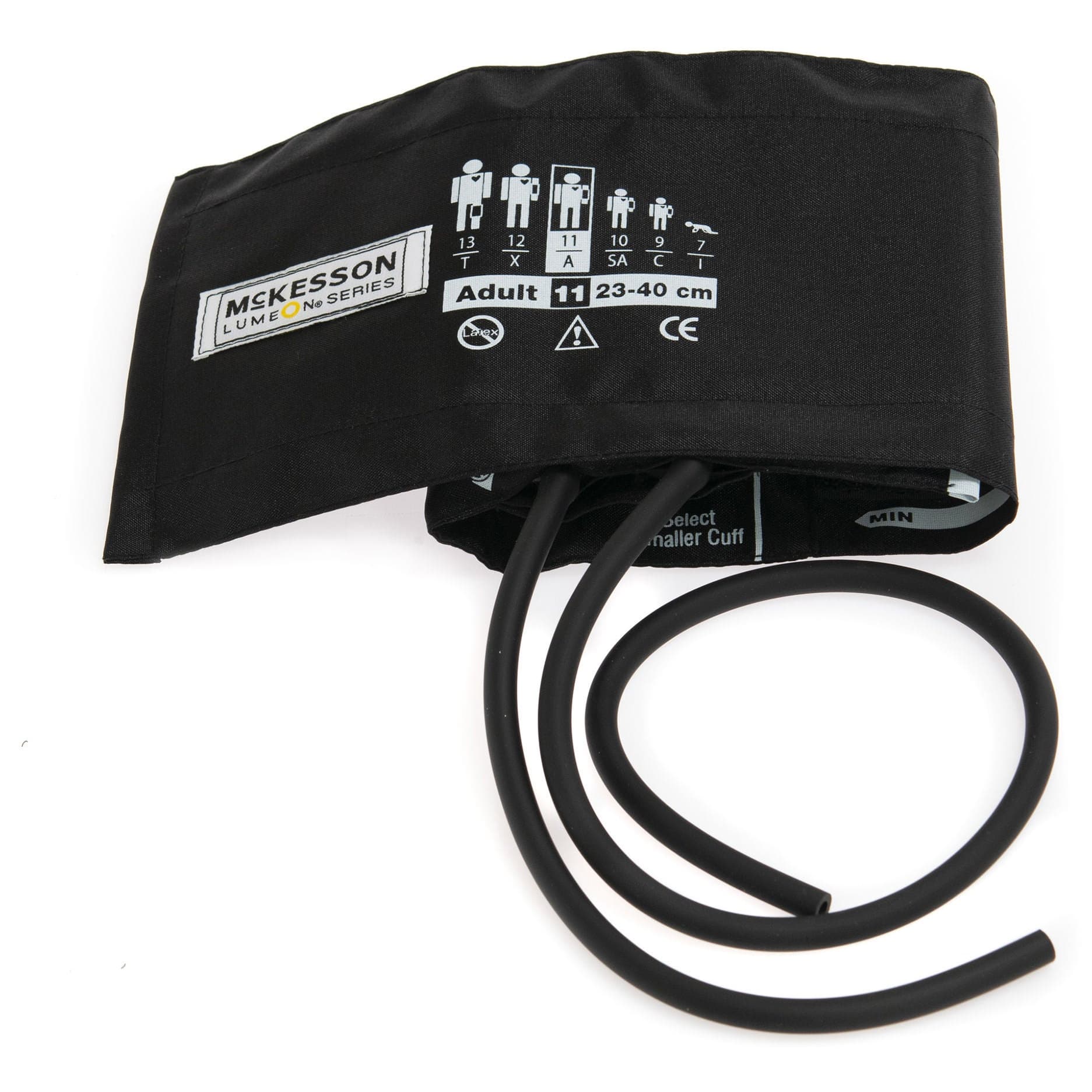 McKesson Reusable Arm Blood Pressure Cuff, Medium Black Cuff - Image 1