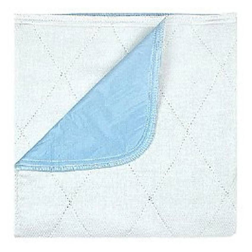 Beck's Birdseye Reusable Polyester-Rayon blue Underpad, 36 x 52 Inch - Each - Image 1