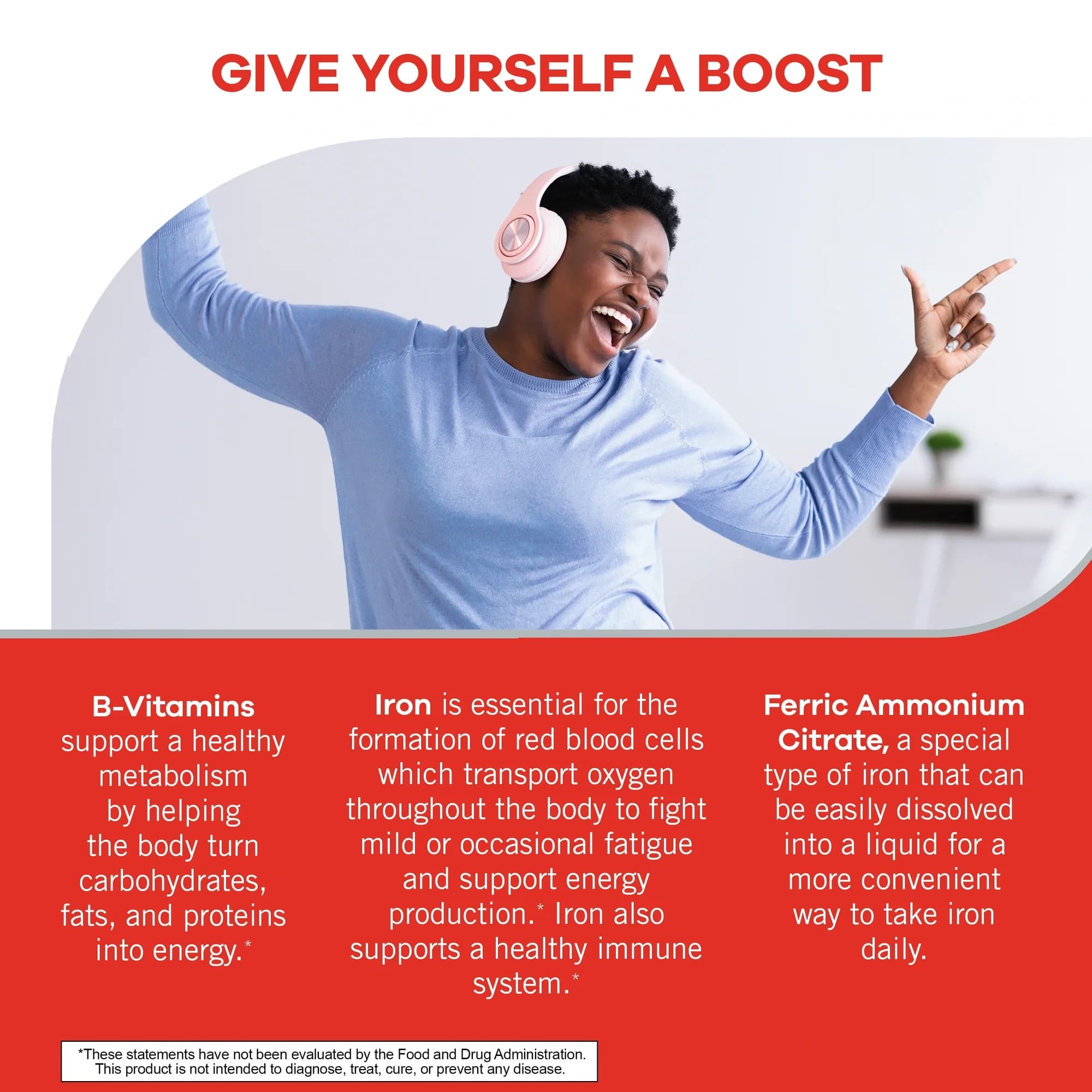 Geritol High Potency B-Vitamins and Iron Liquid Dietary Supplement - Image 3