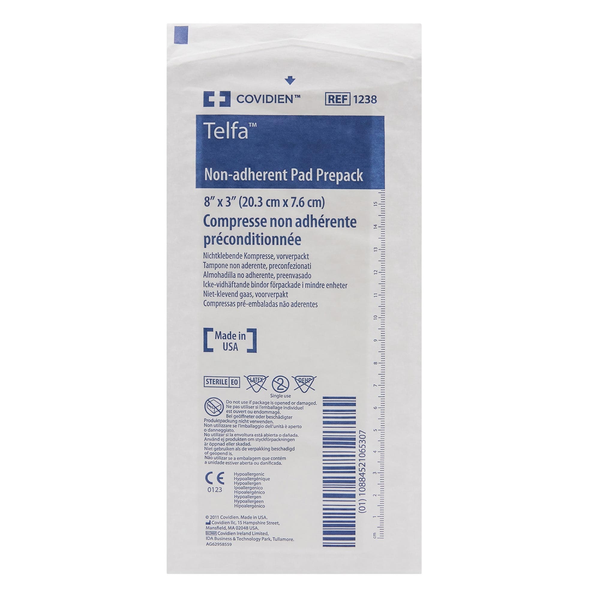 Telfa Ouchless Non-Adherent Dressings, Latex-Free, 3 x 8 inch - Image 1