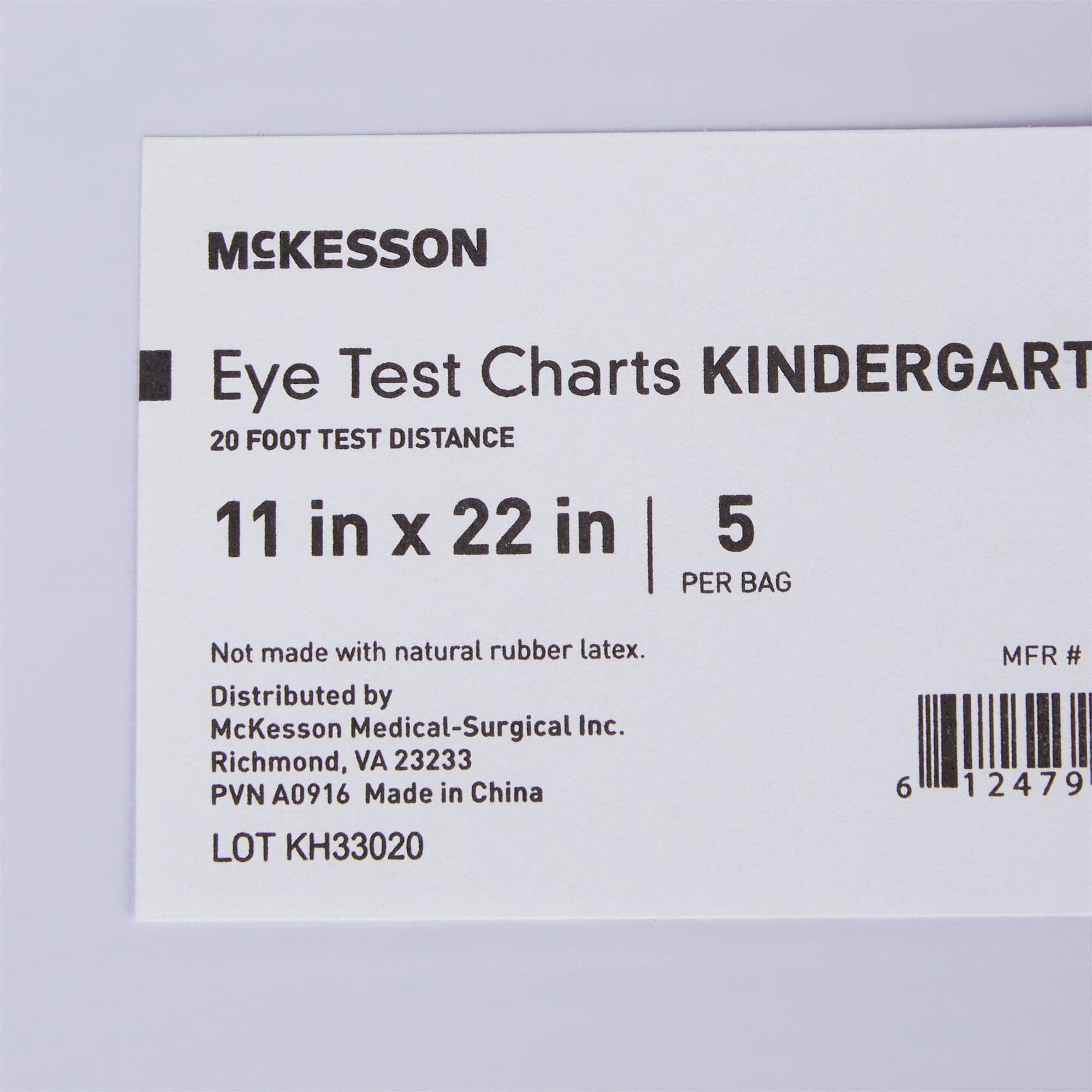 McKesson Preschool Eye Test Chart, 20 ft - Image 2
