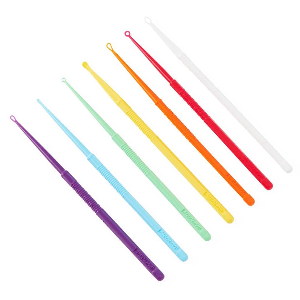 Disposable Ear Curette, Oval Loop, Variety Pack - Case of 75 - Image 1