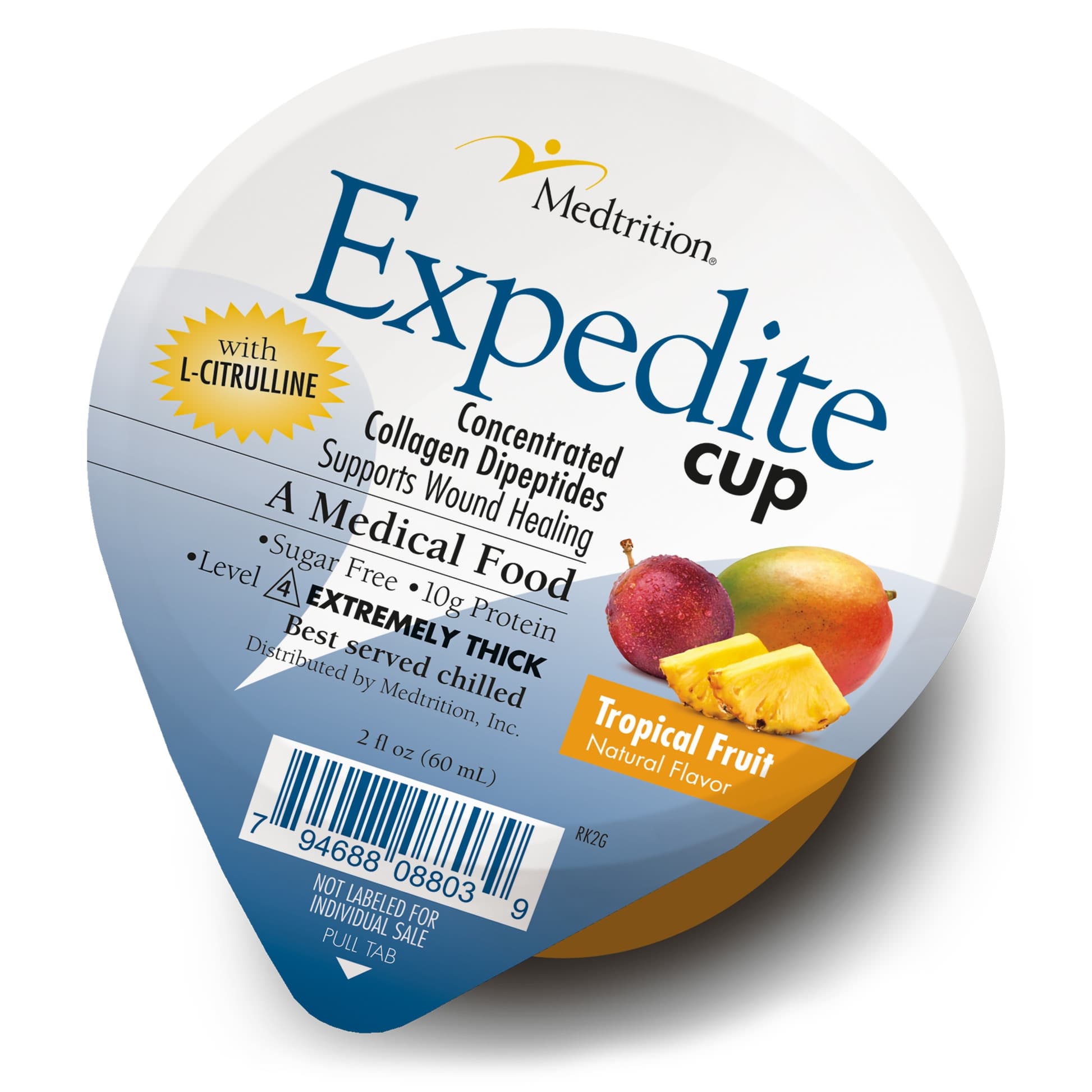 Expedite Thickened Food, Tropical Fruit Flavor, 2 oz - Case of 36 - Image 2