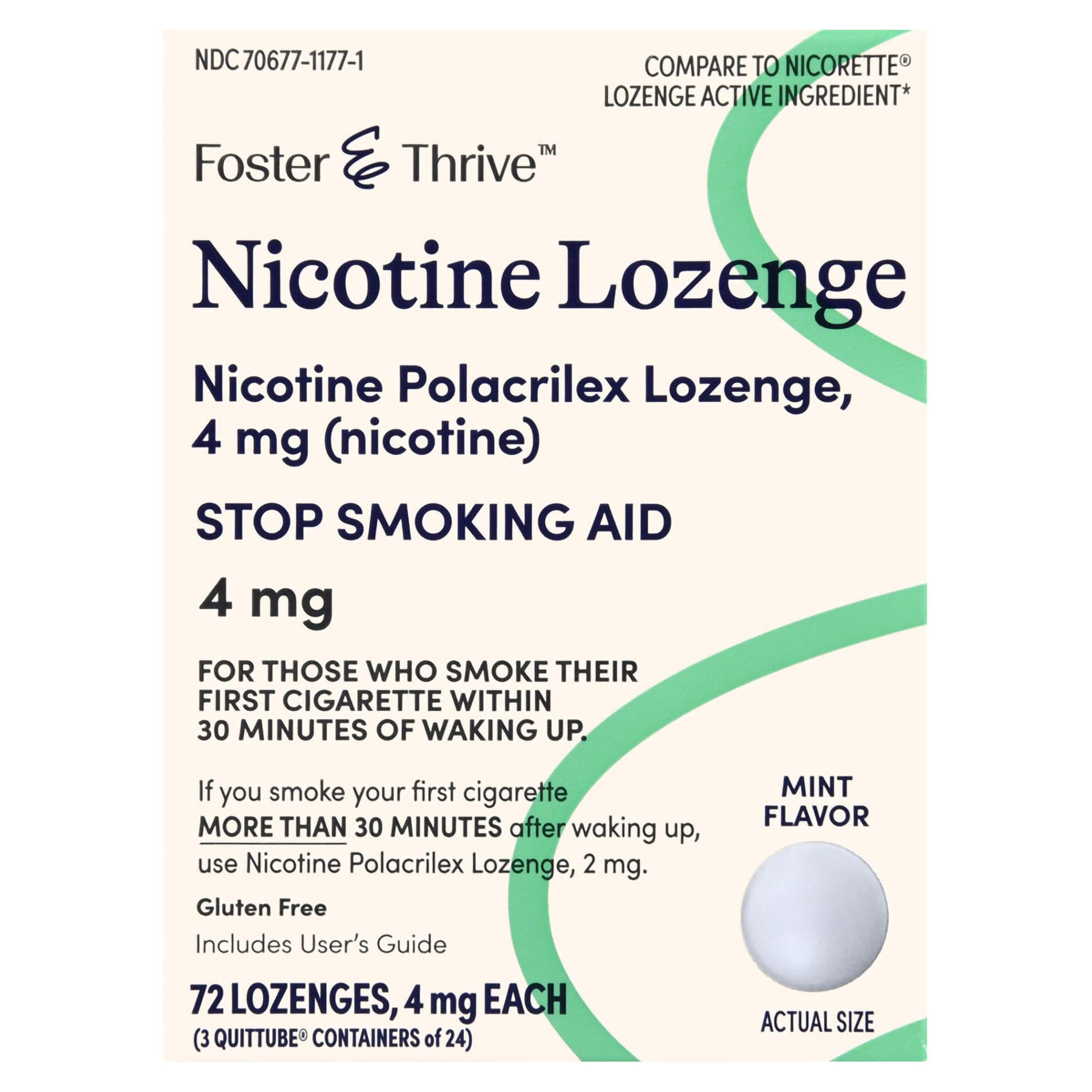 Foster & Thrive Nicotine Polacrilex Lozenge Stop Smoking Aid - Image 6