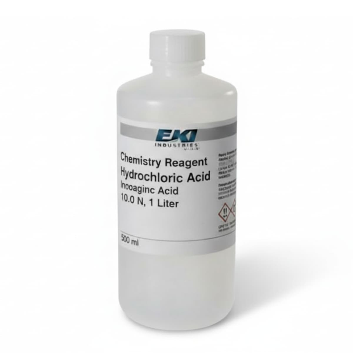 Chemistry Reagent Hydrochloric Acid Inorganic Acid 10.0 N, 1 Liter - Each