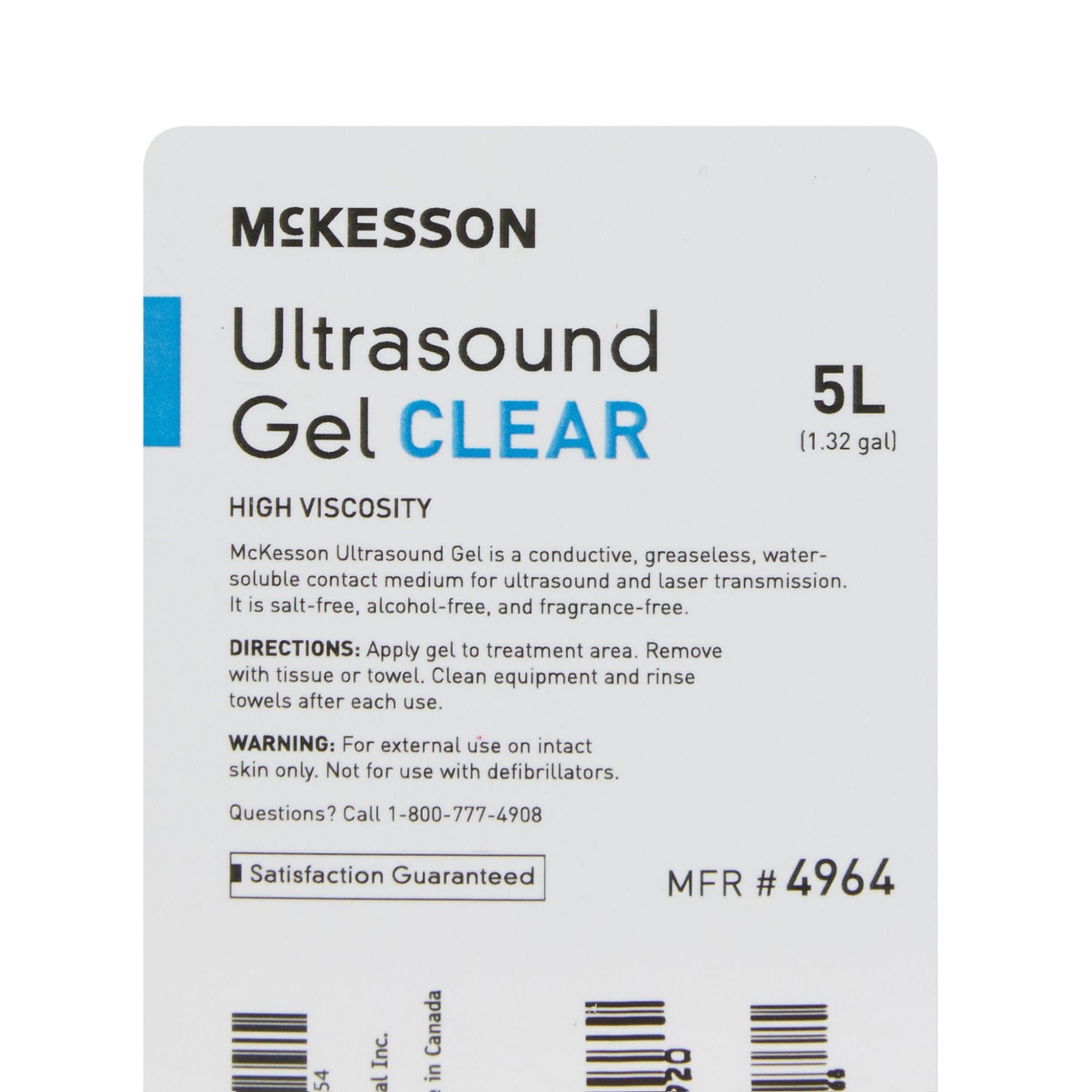McKesson Conductive Ultrasound Laser Transmission Gel, 5 Liter - Image 3
