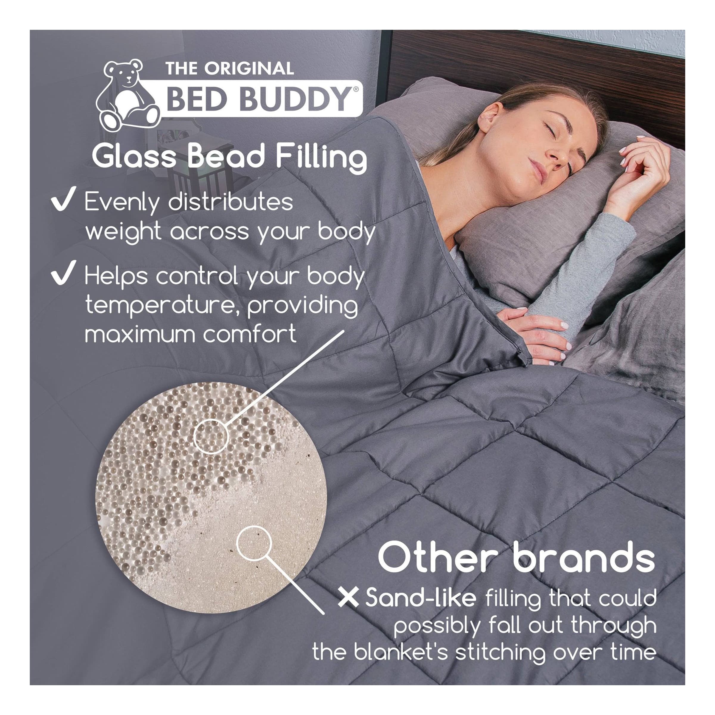 Bed Buddy Weighted Blanket, Adult Size - Image 2