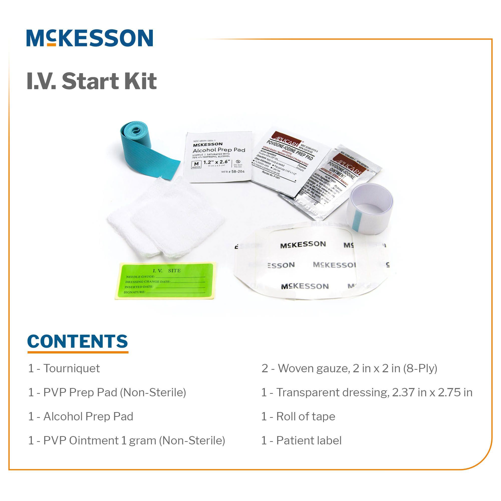 McKesson I.V. Start Kit with Transparent Dressing - Image 2