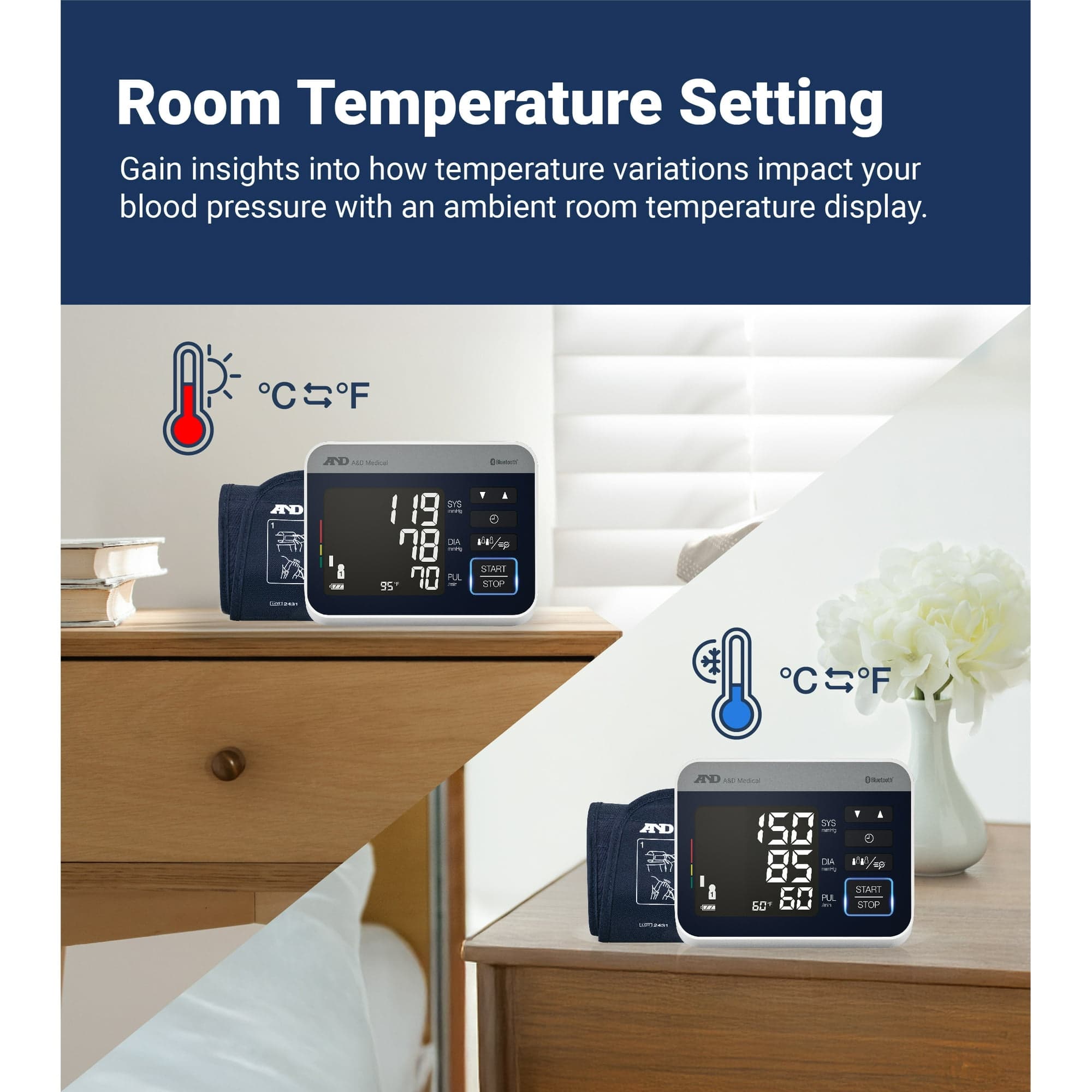 A&D Medical NextGen bluetooth Wide Range Blood Pressure Monitor - Image 2