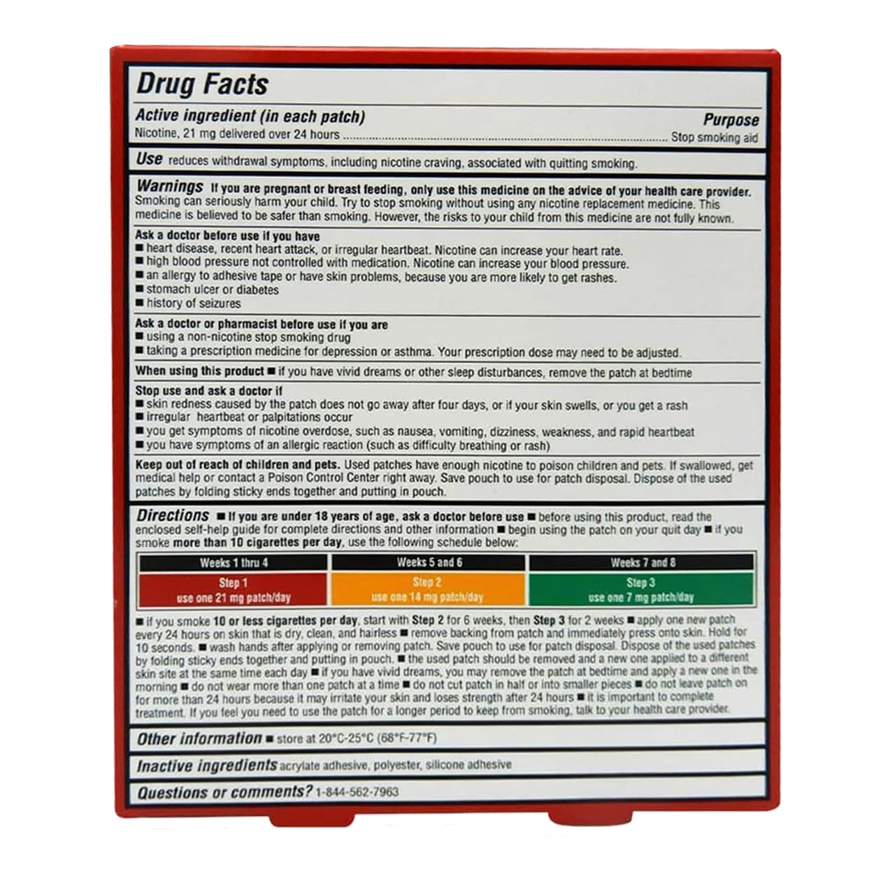 Leader Nicotine Transdermal System Patch, 21Mg, 14 ct - Each - Image 2