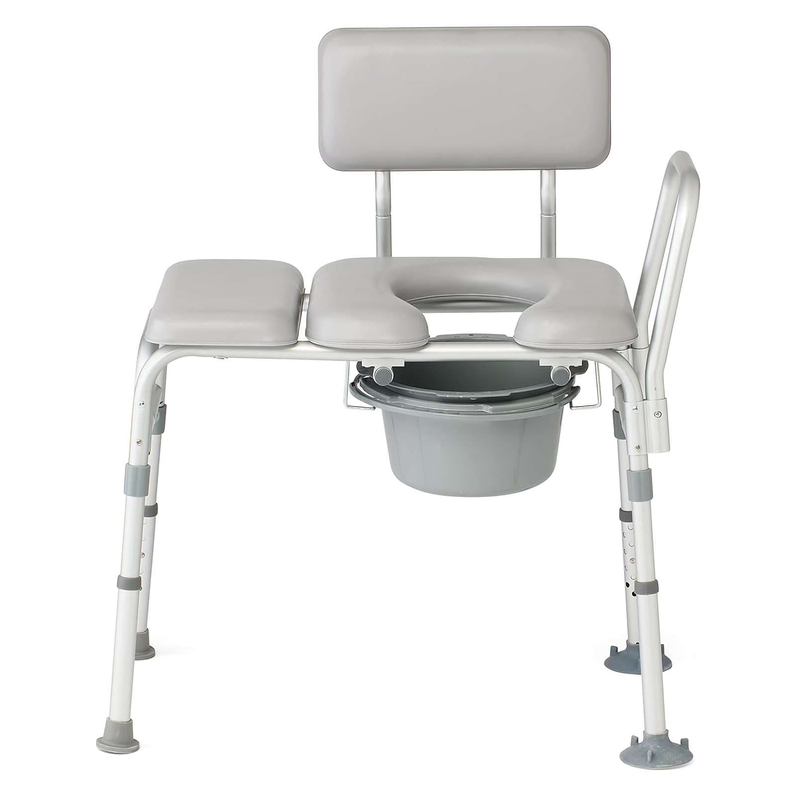Medline Combination Transfer Bench and Commode - Image 2