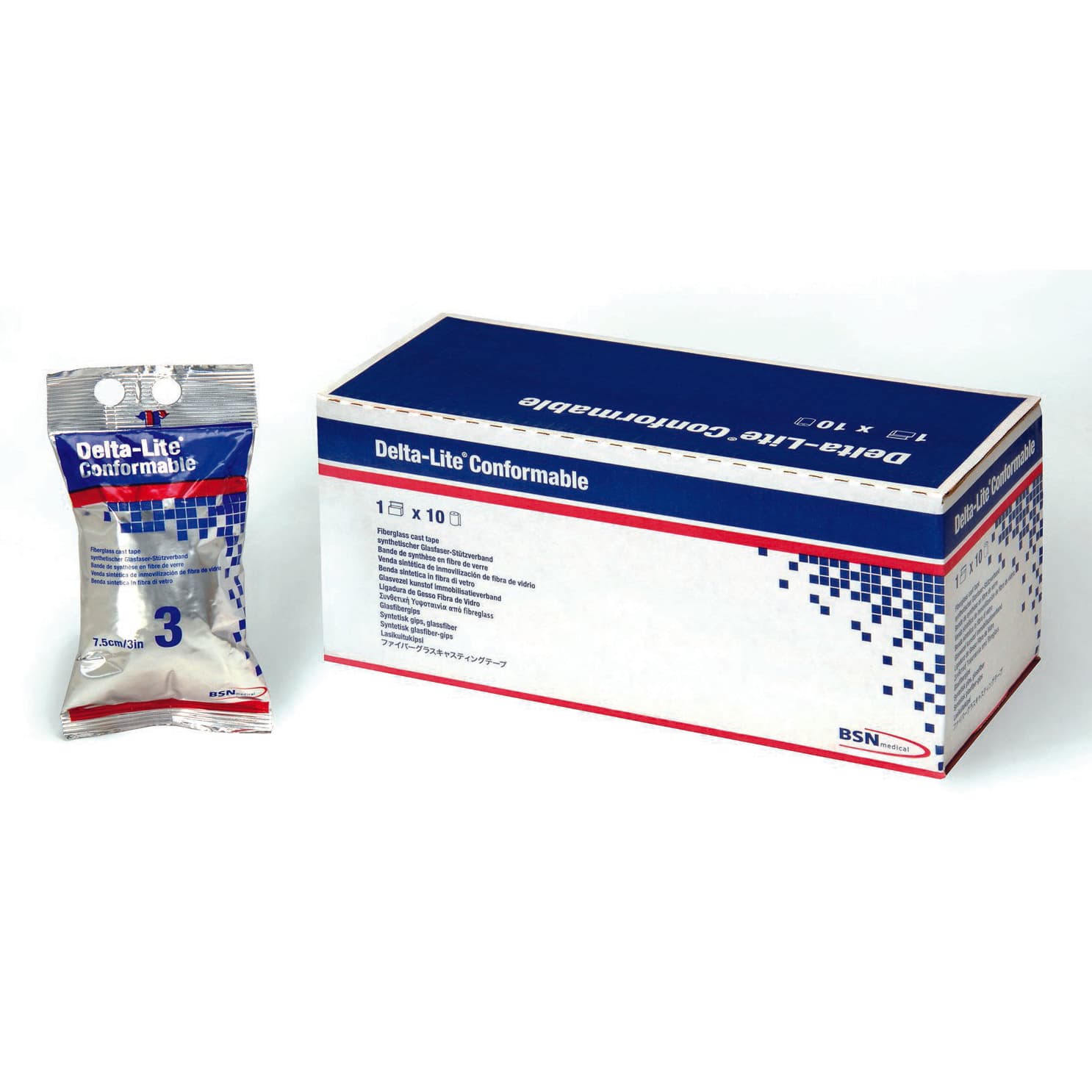 Delta-Lite Conformable Fiberglass Cast Tape, Dark Blue, 2" x 12 Feet - Each - Image 1