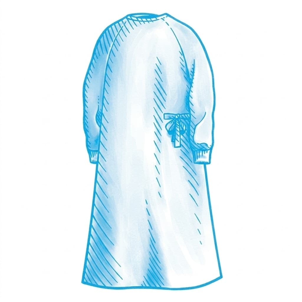 SmartGown Surgical Gown with Towel, Blue - Image 1