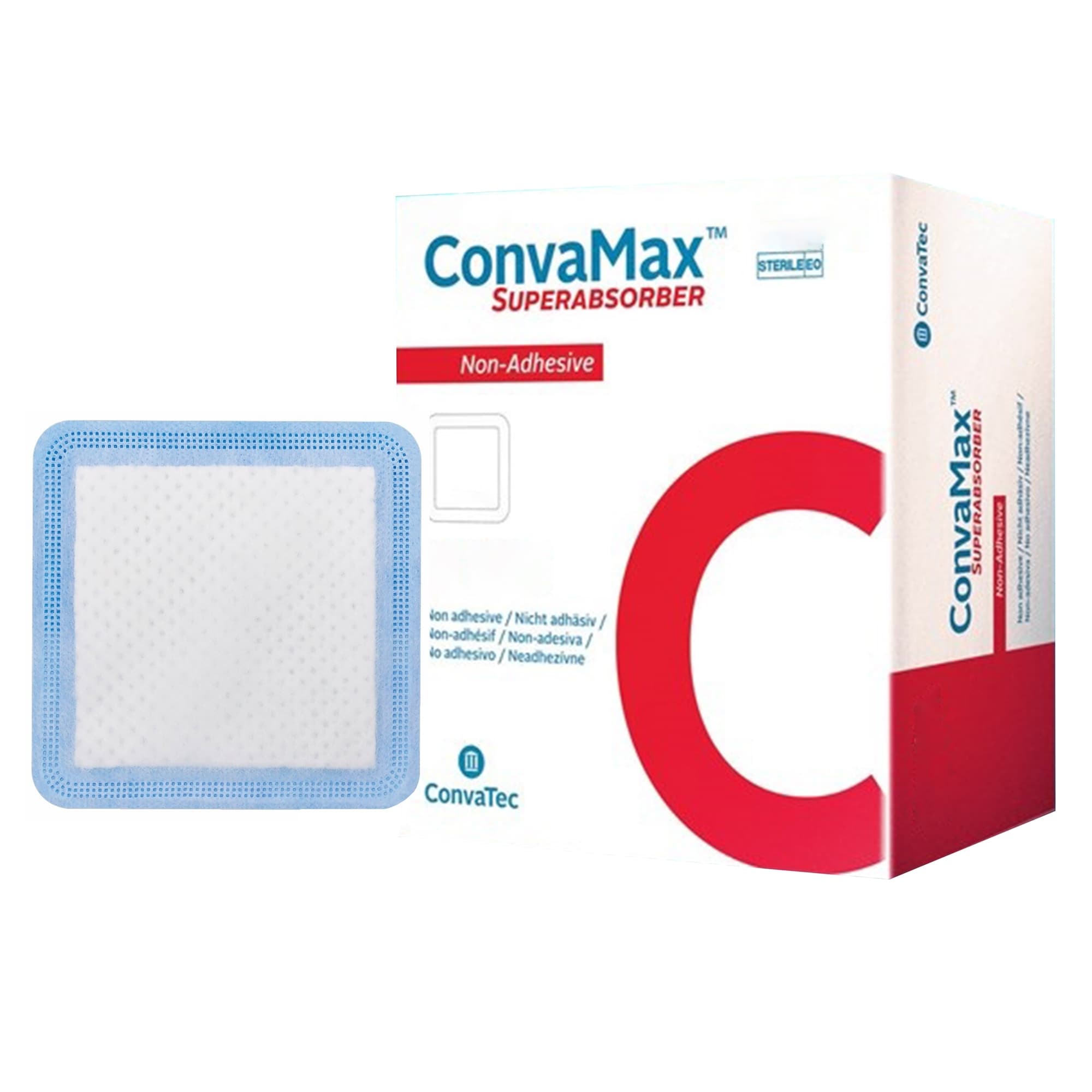 ConvaTec ConvaMax Superabsorber Non-Adhesive Wound Dressing, 6 x 6 Inch - Box of 10 - Image 1