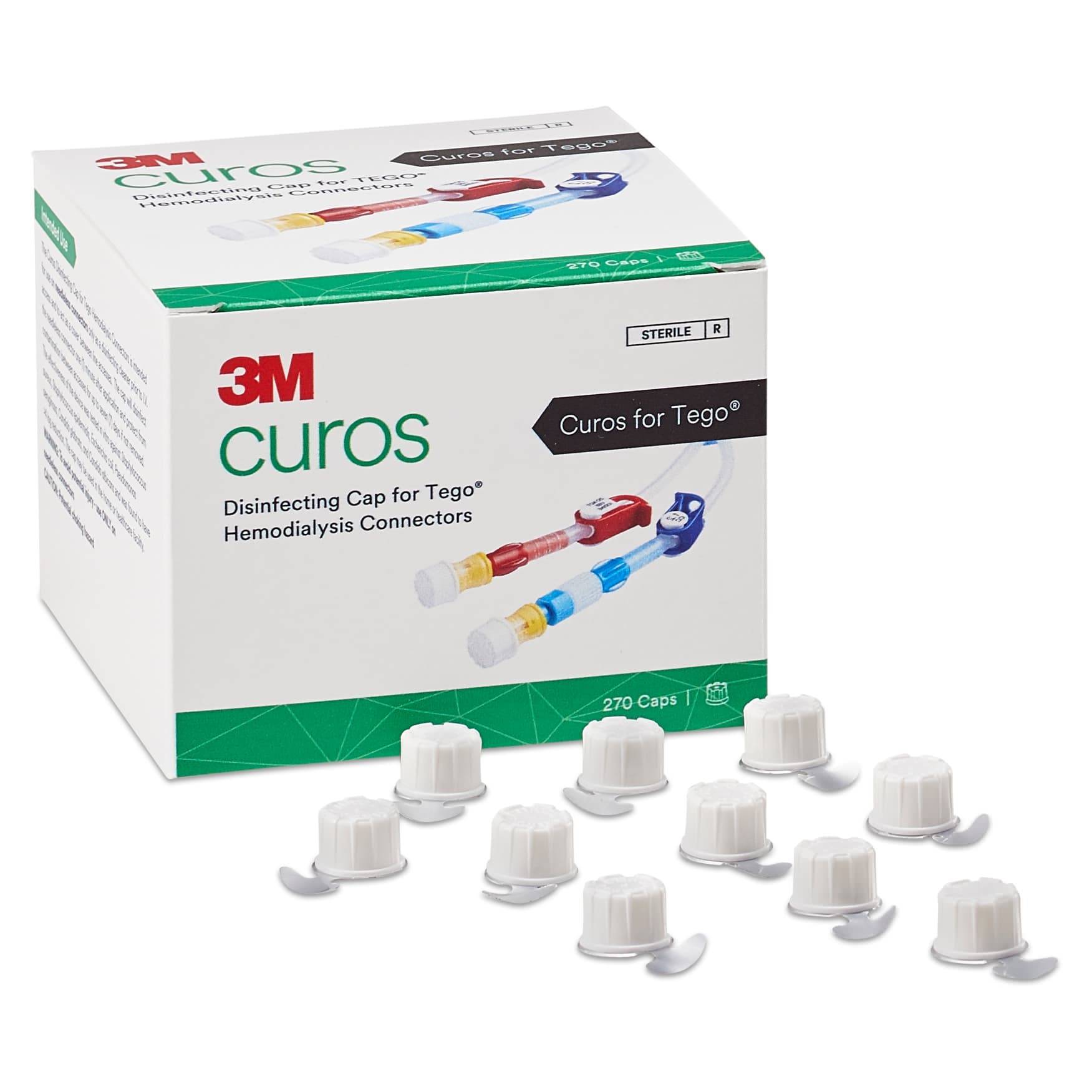 3M Curos Disinfecting Cap for Tego Hemodialysis Connectors