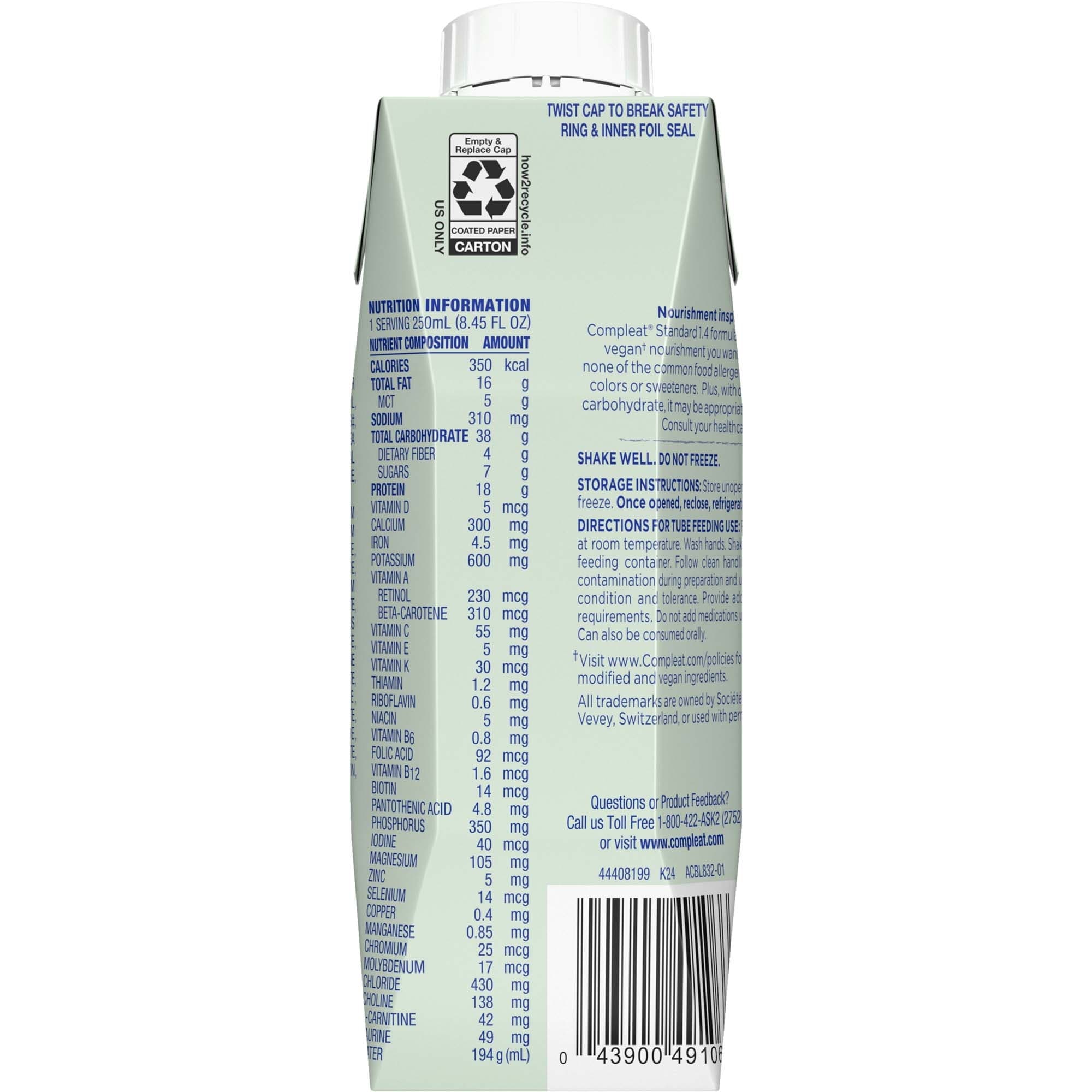 Compleat Standard 1.4 Plant-Based Tube Feeding Formula - Image 2