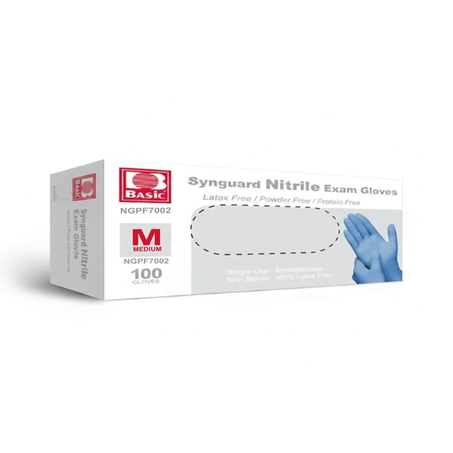 Synguard Nitrile Powder-Free Exam Gloves, Non-Sterile - Image 2