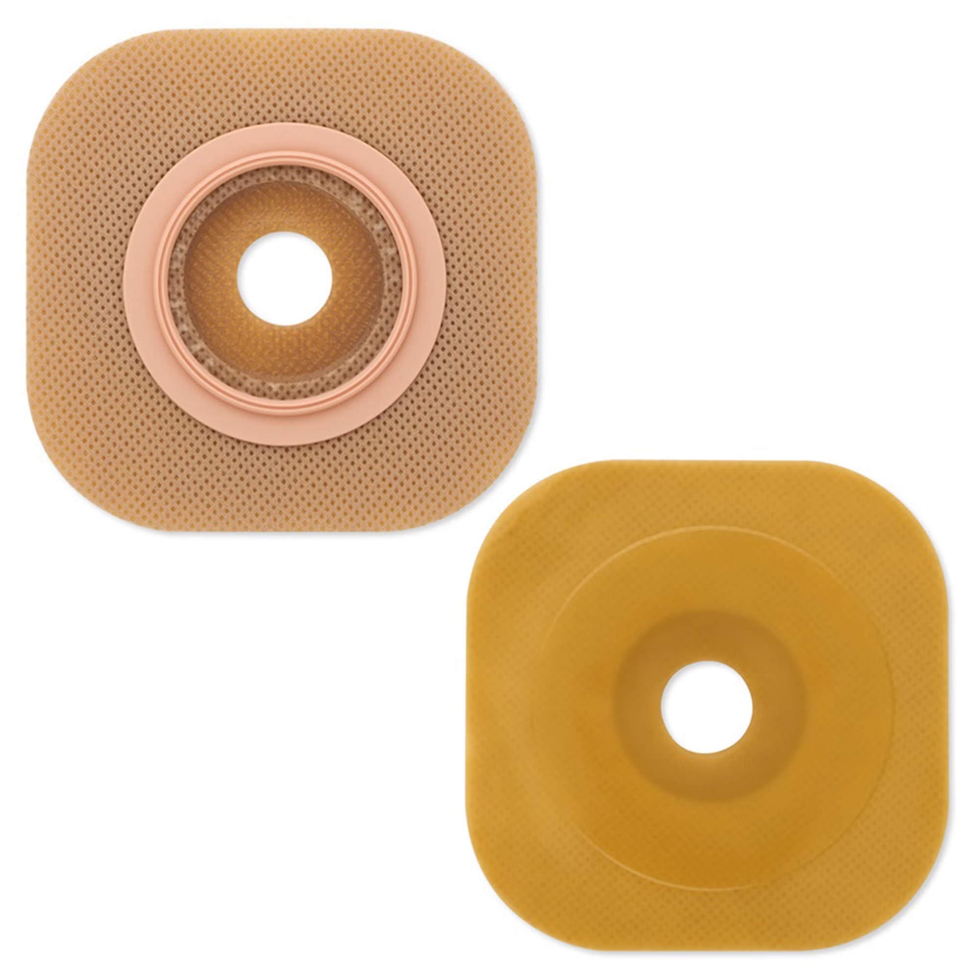 New Image Flat FlexWear Skin Barrier, 2-1/4 Inch Flange, Up to 1-3/4 Inch Stoma - Box of 5 - Image 1