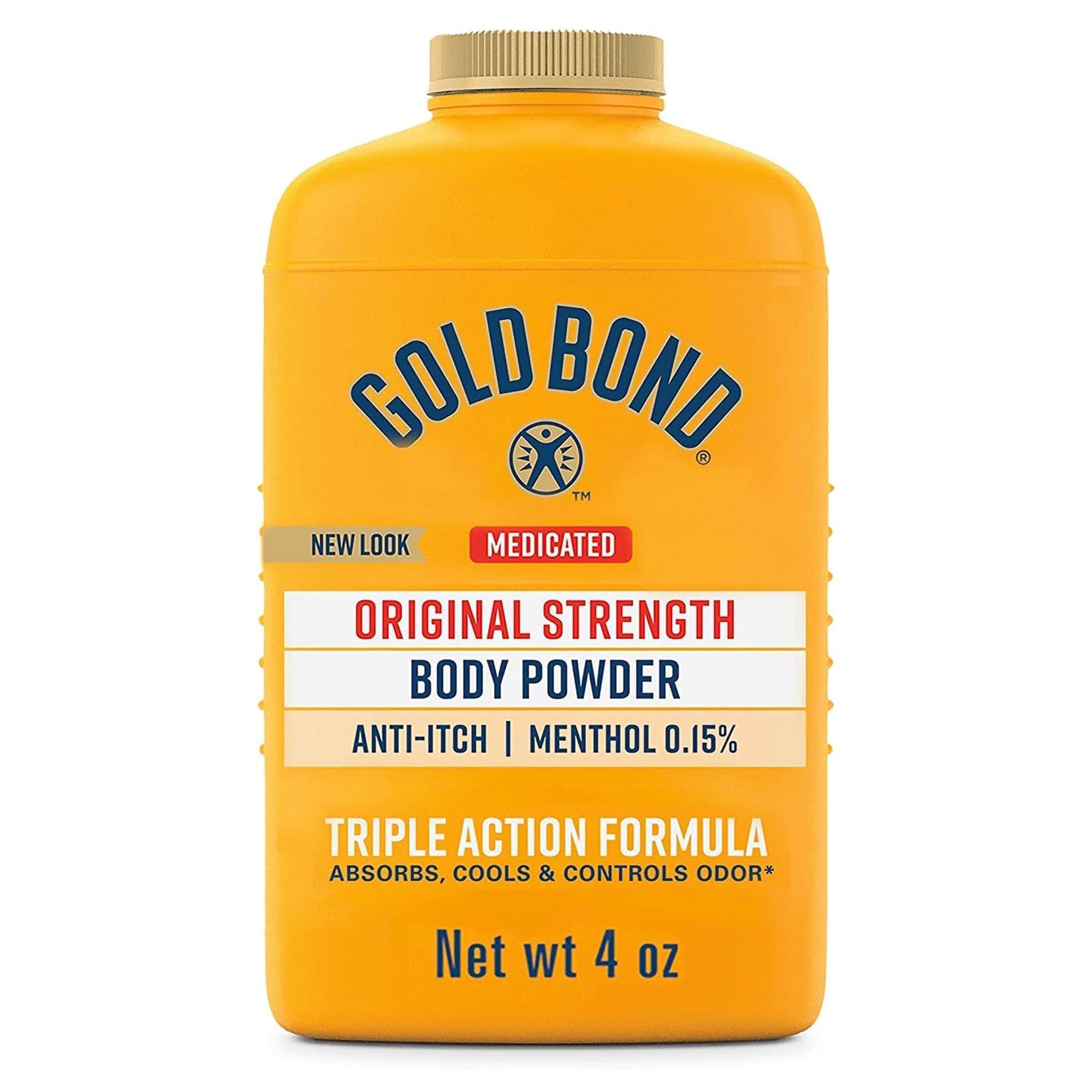 Gold Bond Medicated Original Strength Anti-Itch Body Powder, 4 oz Each - Image 1