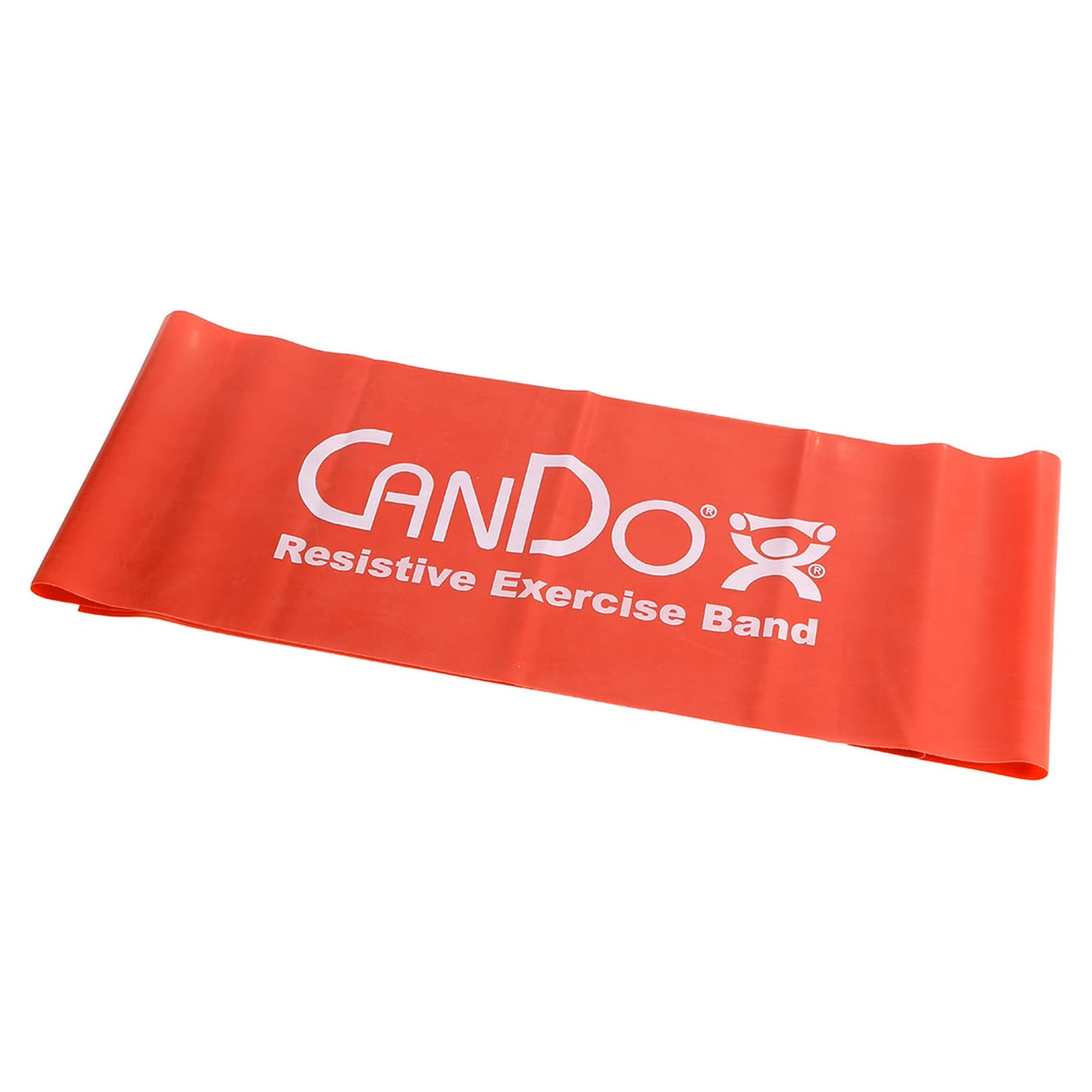 CanDo Low Powder Pre-cut Exercise Band, Red, light - Image 1