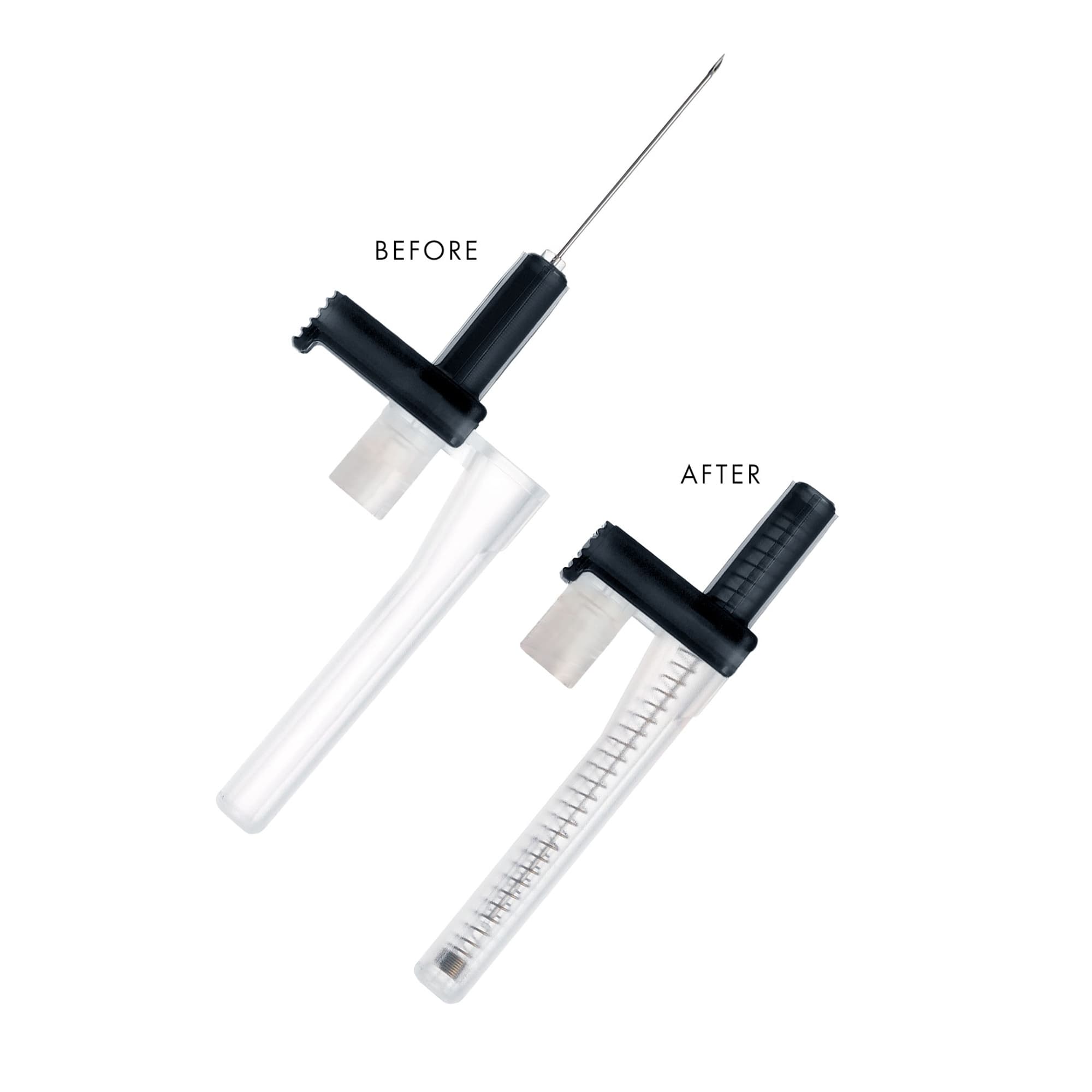 EasyPoint Retractable Safety Hypodermic Needle, 22G x 1" - Case of 400 - Image 1