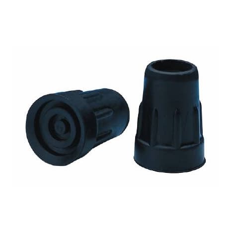 Carex Wood Cane Tip, Black, 1 Inch Diameter - Case of 6 - Image 1
