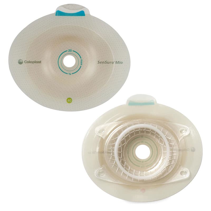 SenSura Mio Click Pre-cut Convex Light Barrier, 25 mm Stoma Red Code - Box of 5 - Image 1
