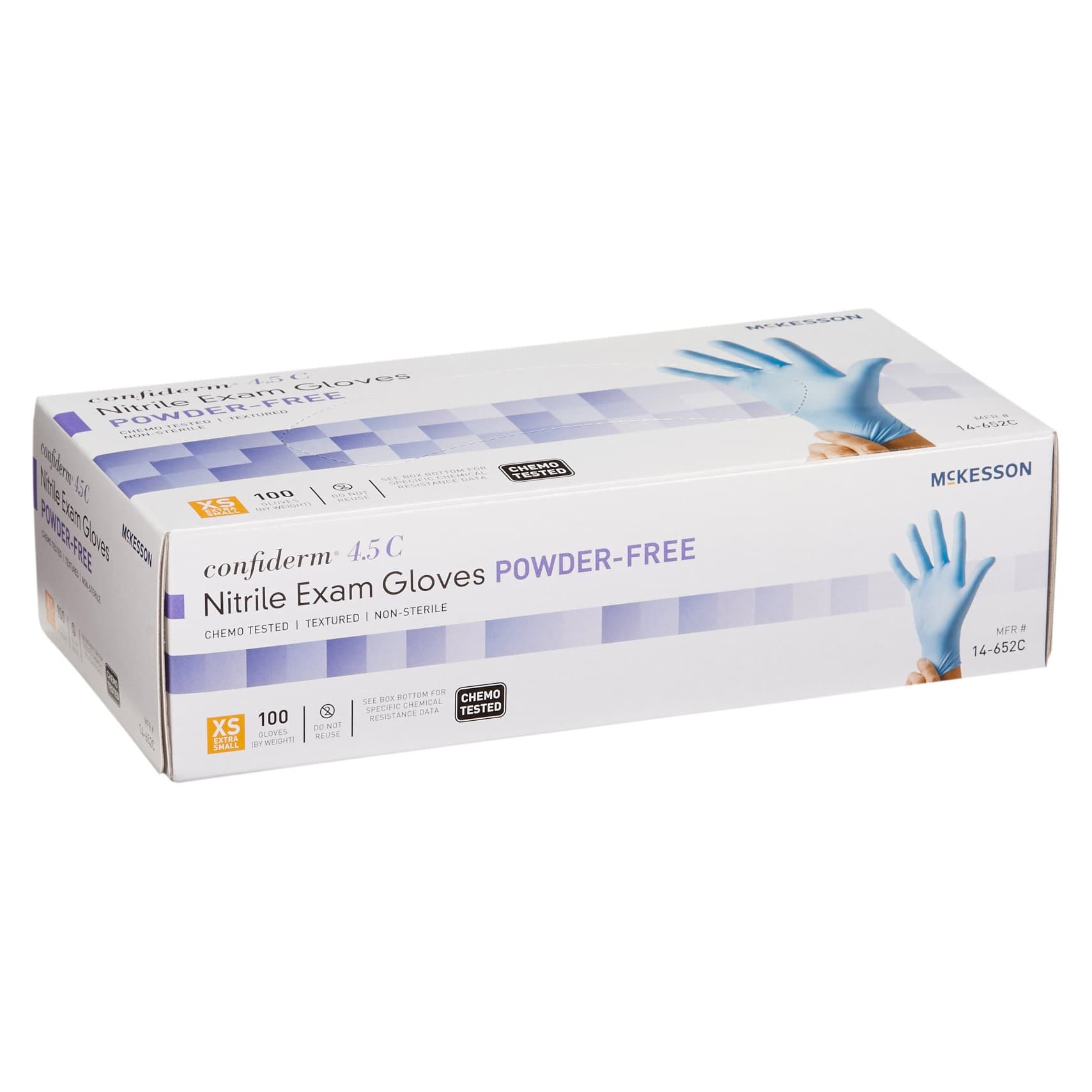 McKesson Confiderm 4.5C Nitrile Powder Free Exam Gloves - Image 7
