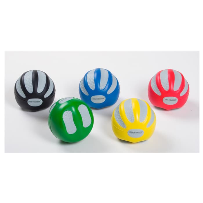 CanDo Digi-Squeeze hand exerciser Set of 5 Piece without rack, Large - Image 1
