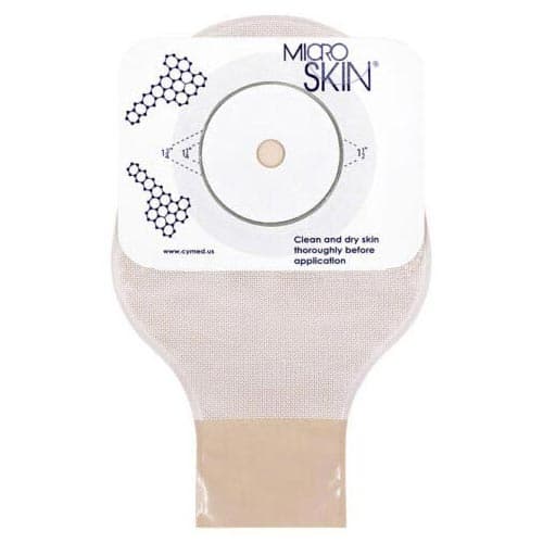Cymed One-Piece Drainable Colostomy Pouch, Clear, Up to 1-3/4 Inch - Image 1