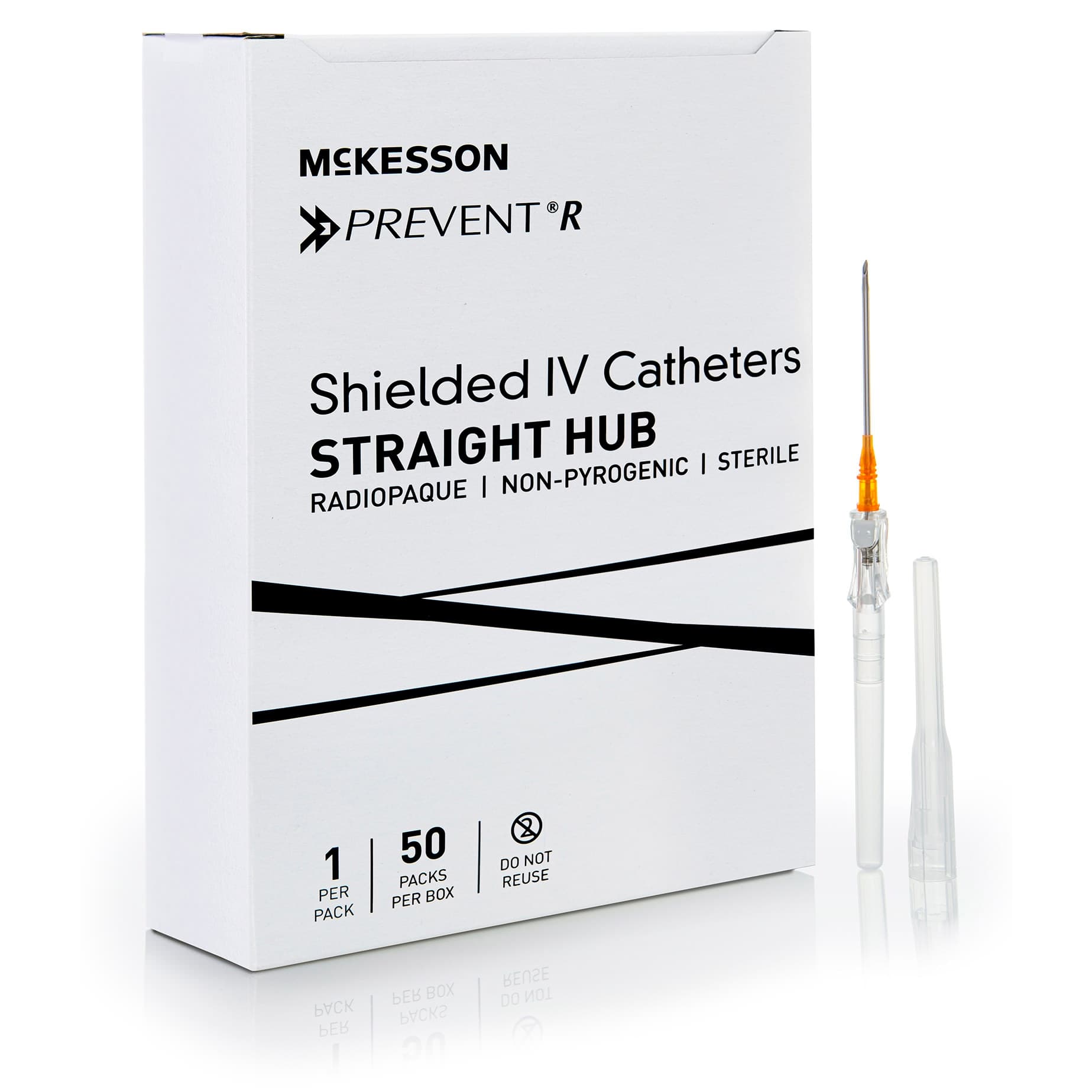 McKesson Prevent R Peripheral IV Catheter, 1.75 Inch - Box of 50 - Image 1