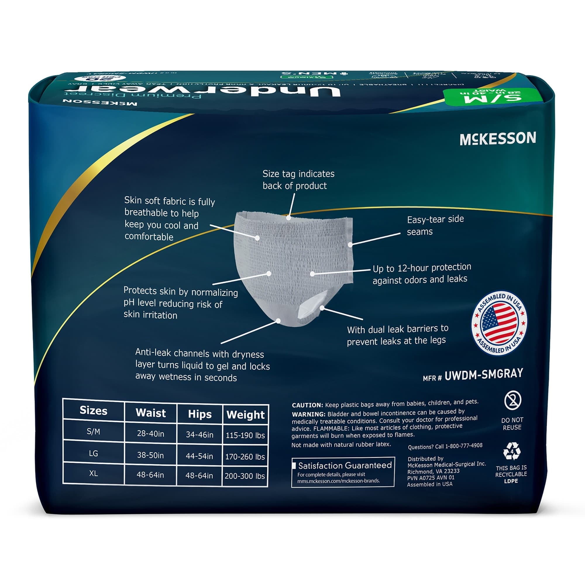 McKesson Premium Discreet Maximum Absorbency Underwear - Image 2