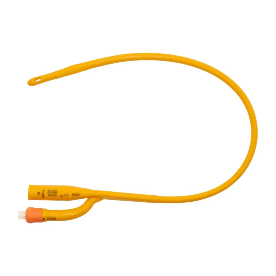 Teleflex Gold Silicone Coated 2-Way Foley Catheter, 12Fr, 16" L, 30cc Balloon Capacity - Each - Image 1