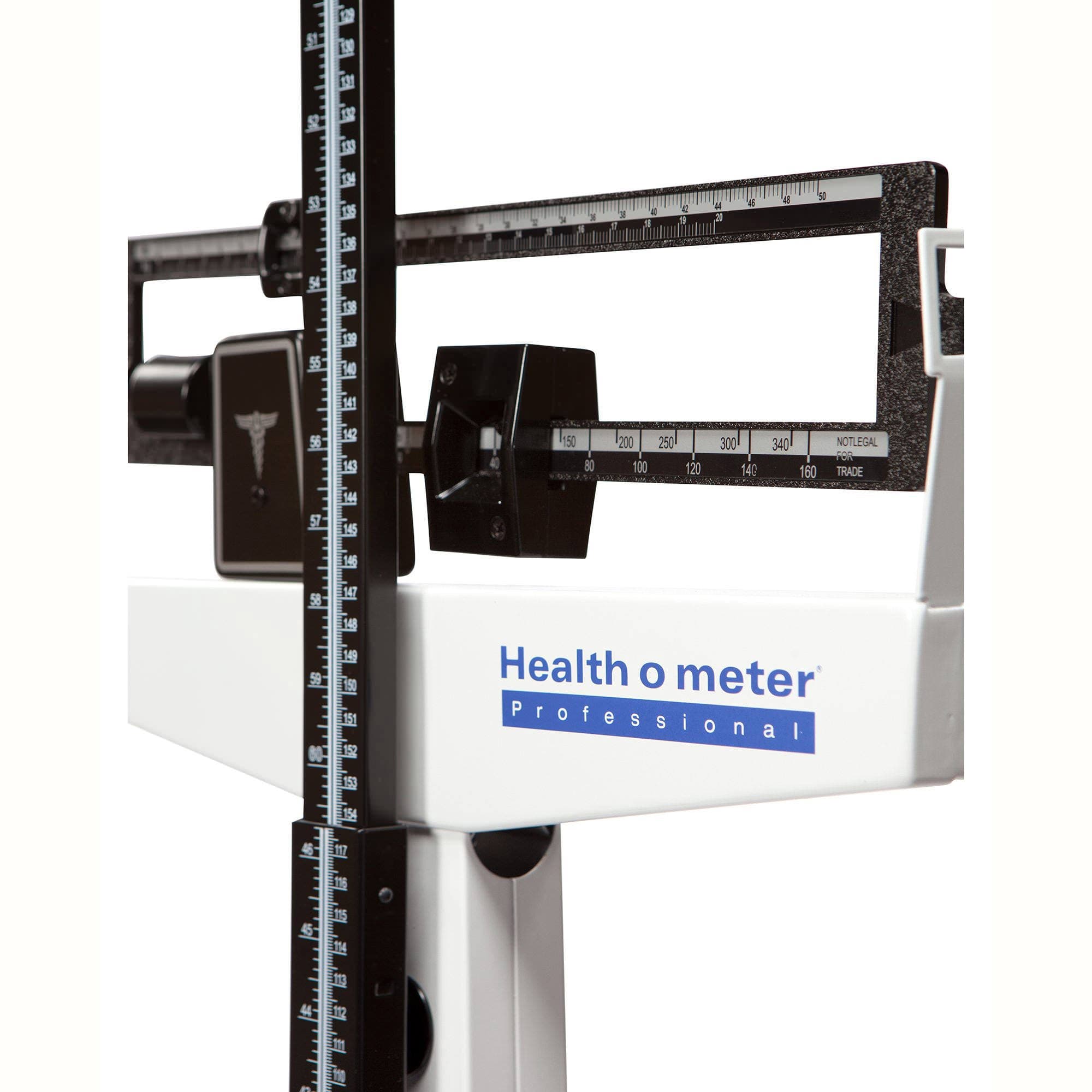 Health O Meter Mechanical Beam Platform Scale with Height Rod, 390 lbs. - Image 2