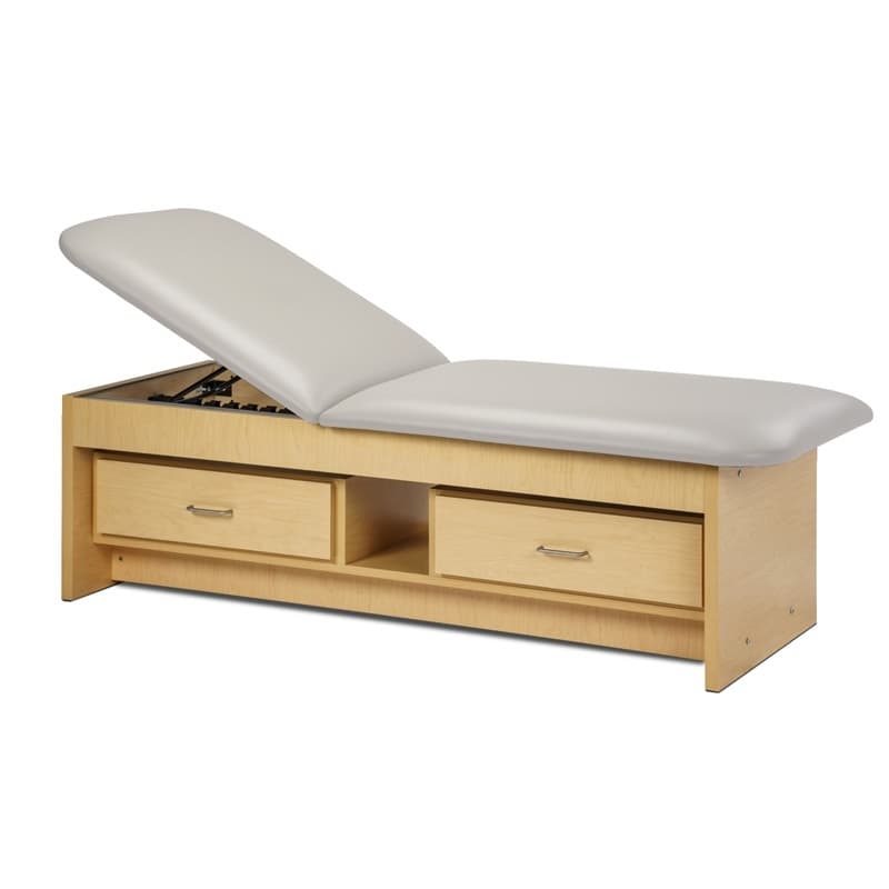 Clinton KD panel leg couch with Adjustable backrest and two drawer storage - Image 2
