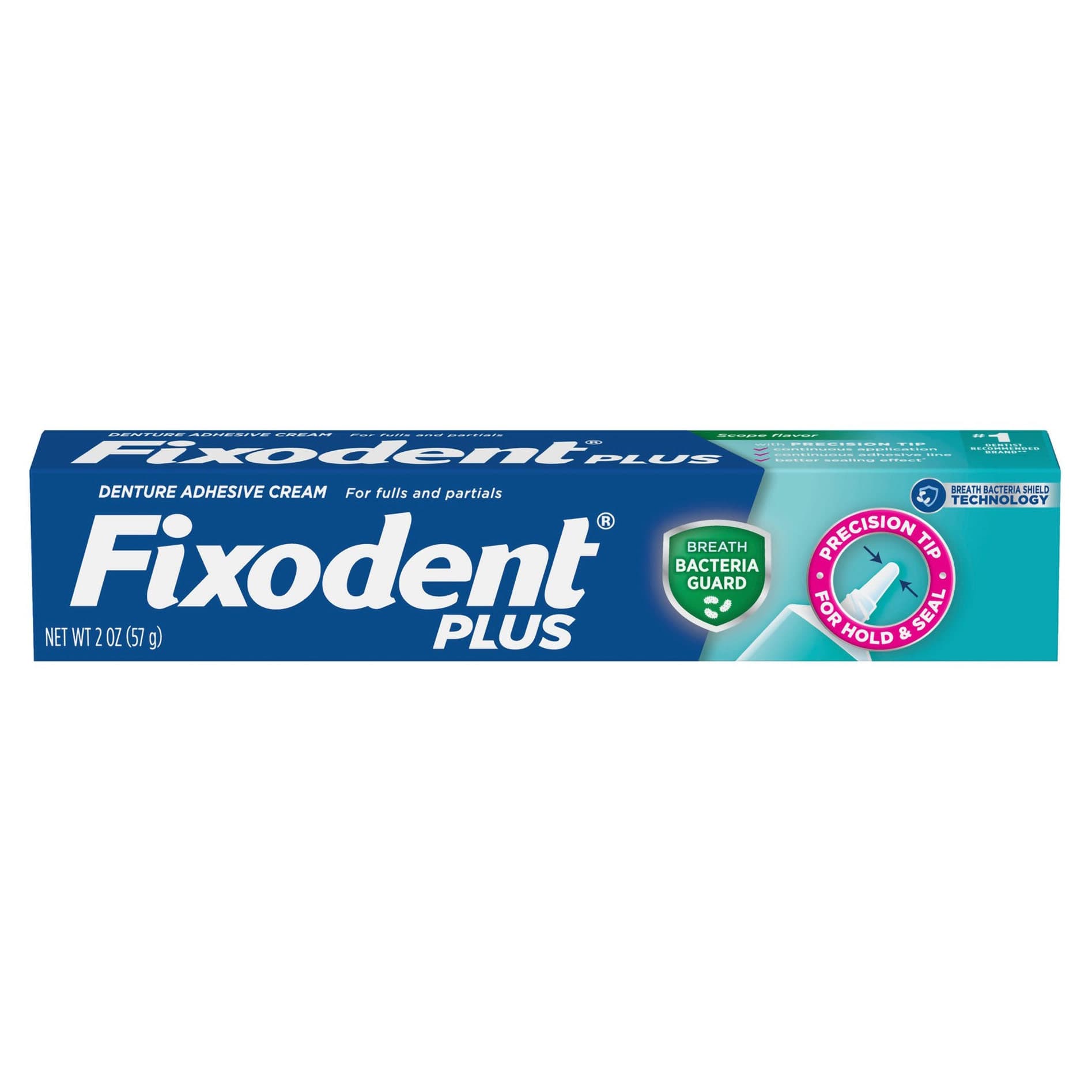 Fixodent Plus Breath Bacteria Guard Adhesive Cream, 2 oz - Each - Image 2
