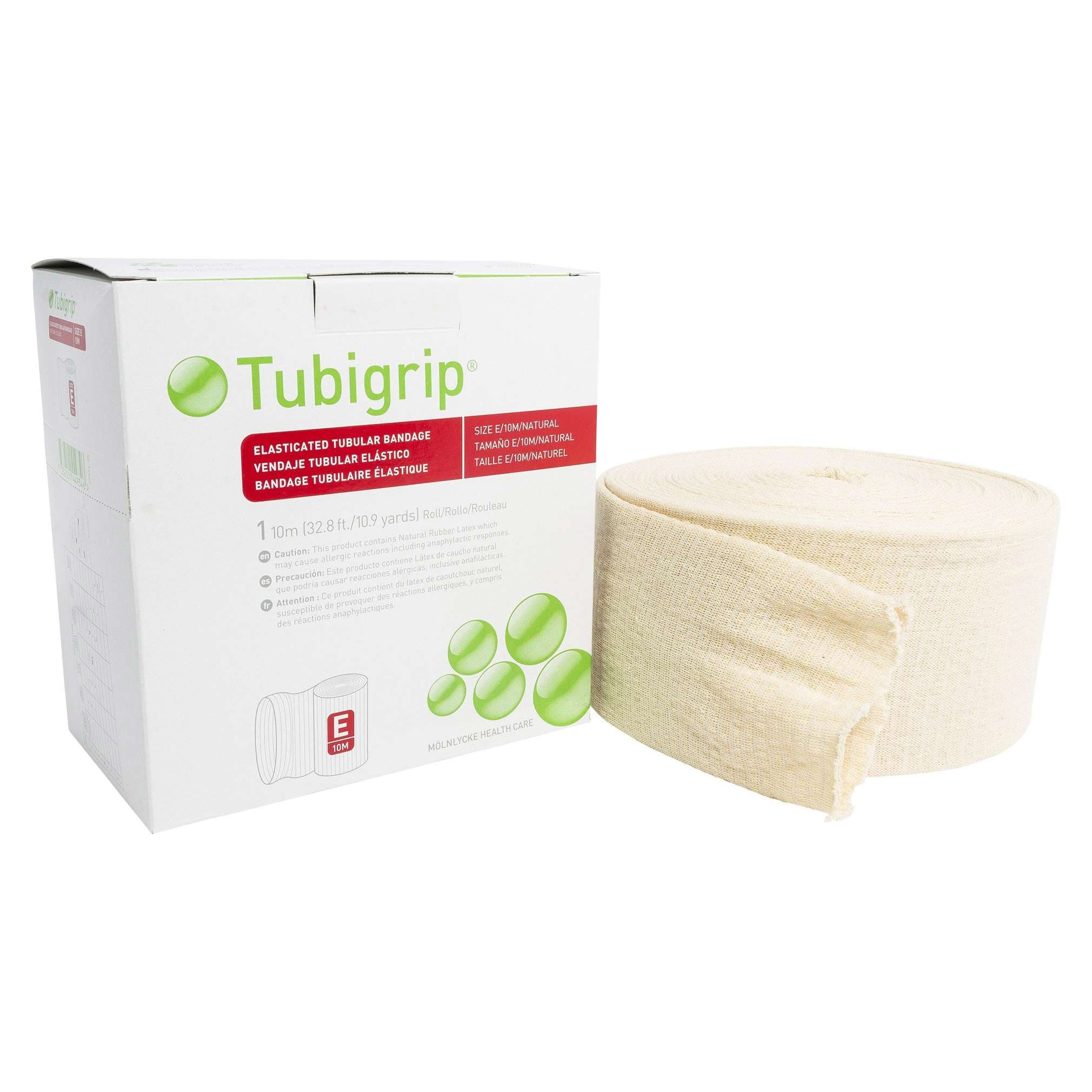 Tubigrip Elastic Tubular Support Bandage Natural, 3-1/2 Inch x 11 Yard, Size E - Each - Image 1