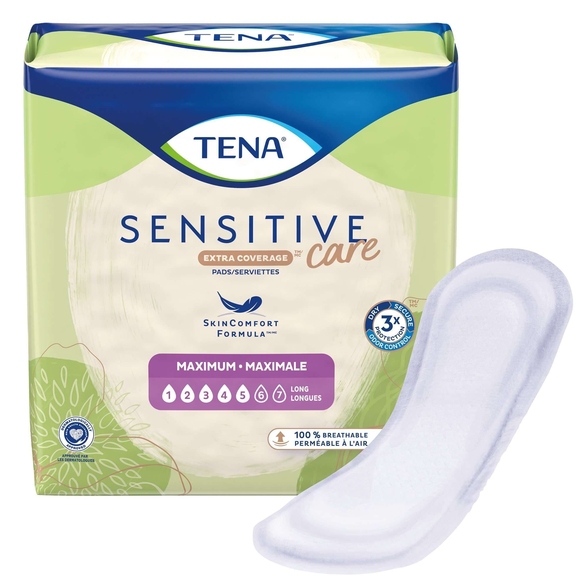 TENA Sensitive Care Maximum Incontinence Pads with Extra Coverage - Image 2