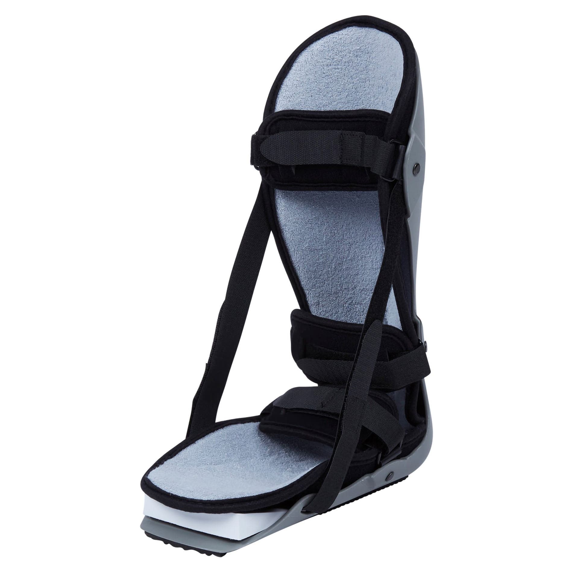 McKesson Plantar Fasciitis Night Splint Hook n Loop Closure Gray-Black - Image 1